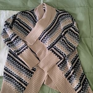 Open front sweater